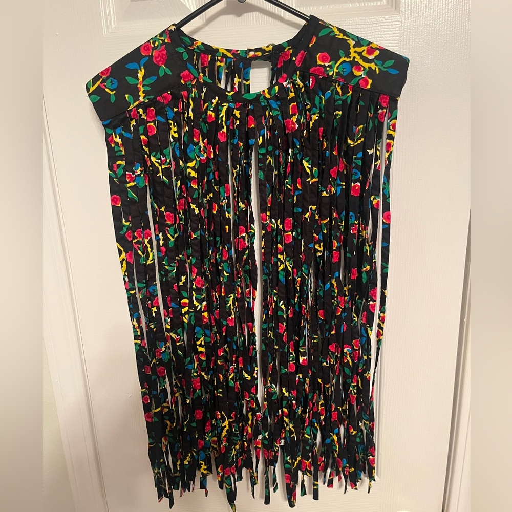 Floral Fringe Cape